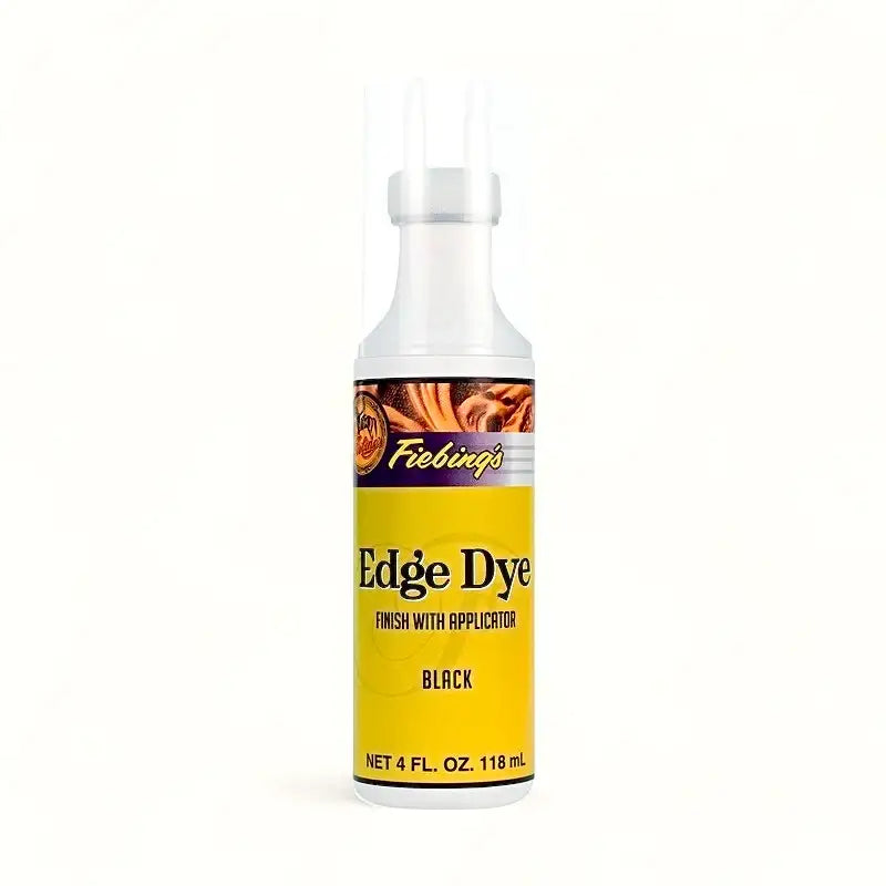 Fiebing's Edge Dye Schwarz 118ml Flasche für Lederkantenfärbung mit Applikator