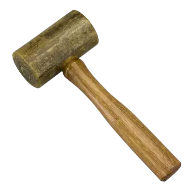 Holzhammer für Lederbearbeitung, robustes Werkzeug für Handwerker und Bastler