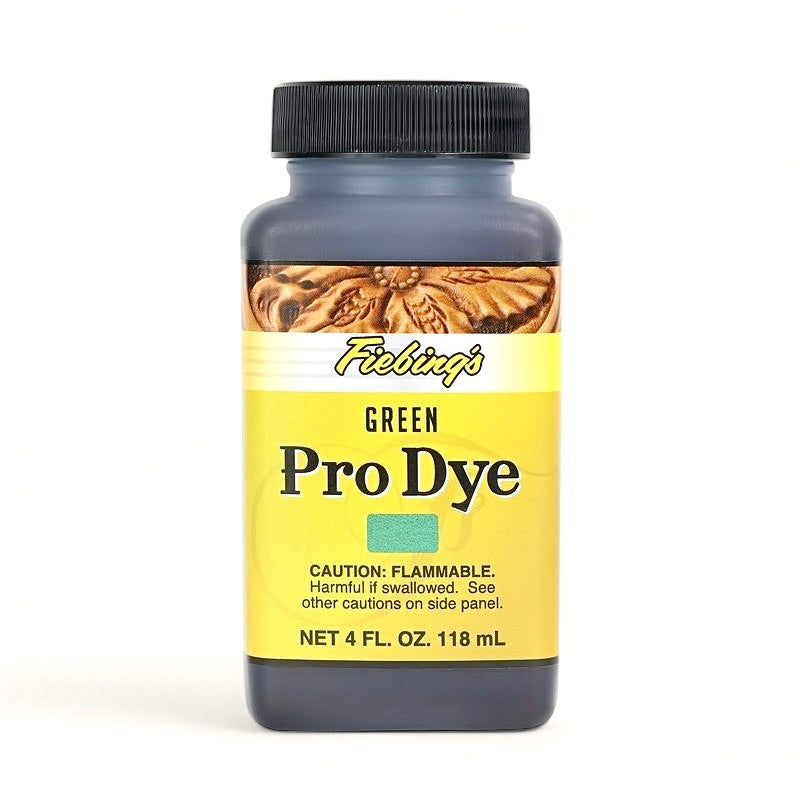Fiebing's Green Pro Dye – Lederfarbe für professionelle Lederprojekte, 118 ml Flasche