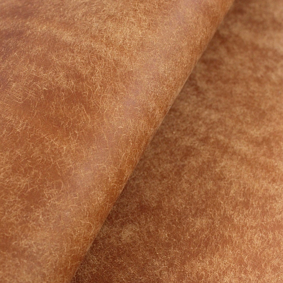 Vollnarbenleder (Full Grain), Rindsleder Pueblo in Camel Vintage