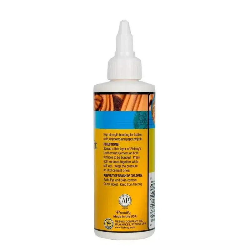 Fiebing's Leathercraft Cement Flasche, Kleber für Lederprojekte, Kunstleder und Bastelarbeiten