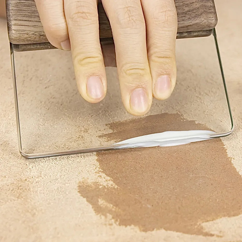 Glaspolierer mit Walnussgriff Für Leder