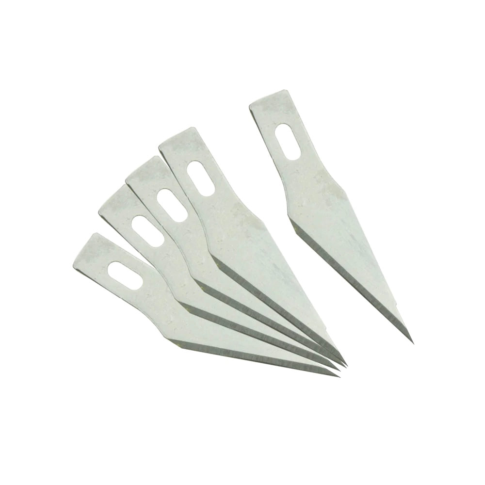 Ersatzklingen für ergonomisches Bastelmesser – spitz 5 Stück