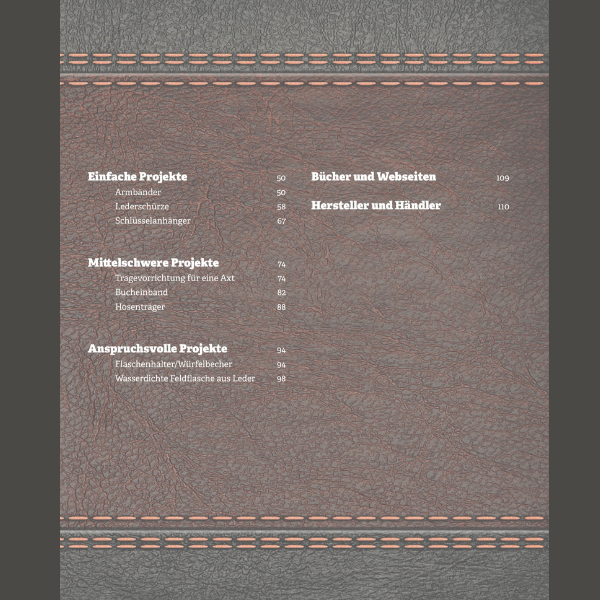 Leder nähen: Fachliteratur