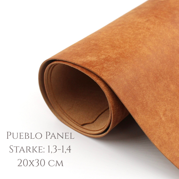 Leder Pueblo Starke 1,3-1,4 mm, Camel, 20x30 cm