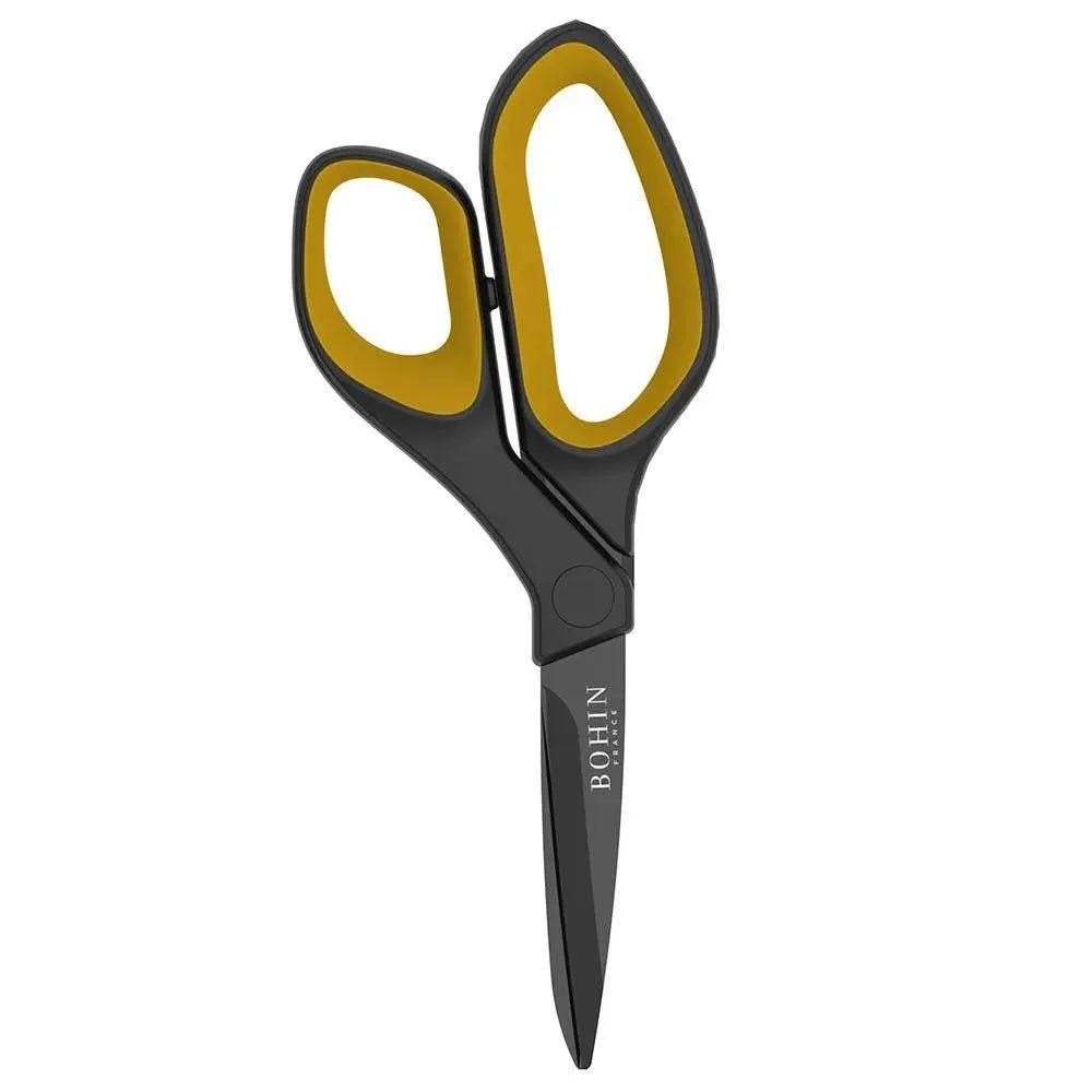 Bohin Universalschere Softgriff Titan | 21,5 cm Schere - Klever Leder