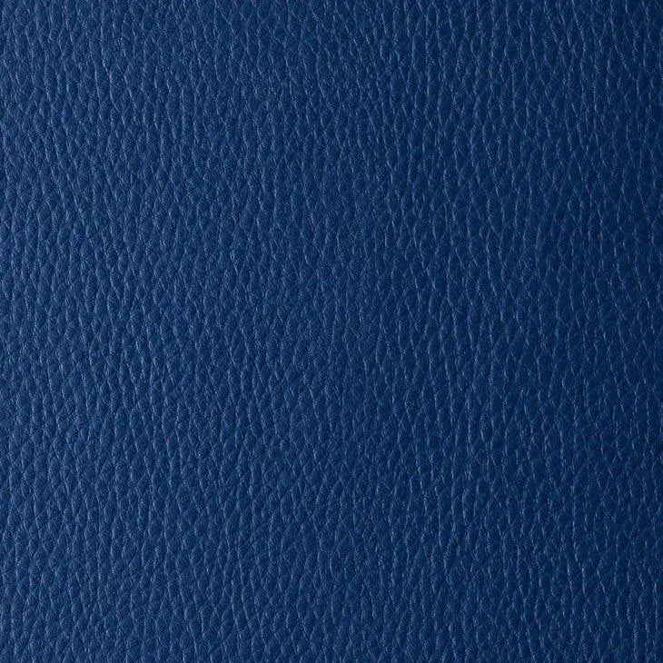 Blaues Kunstleder mit feiner Narbenstruktur, Material für Polster oder Handarbeiten