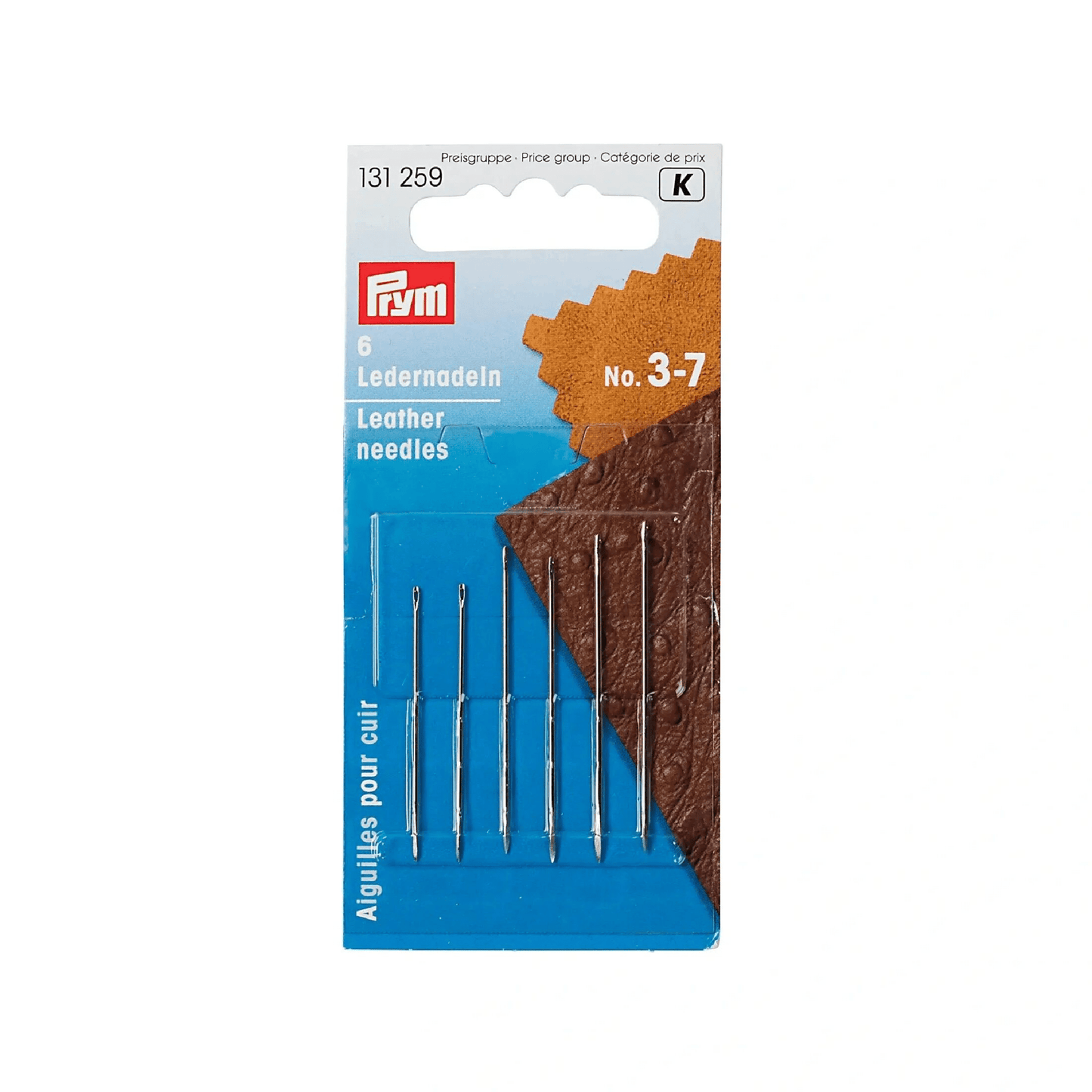 Prym Ledernadelnl (6 Stück, Nr. 3-7) - Klever Leder