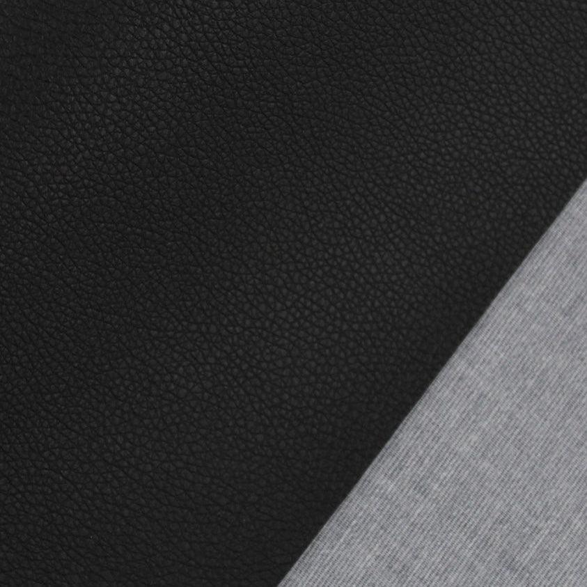 PVC Kunstleder Phoenix in Schwarz | 30x140 cm Rest Stück - Klever Leder