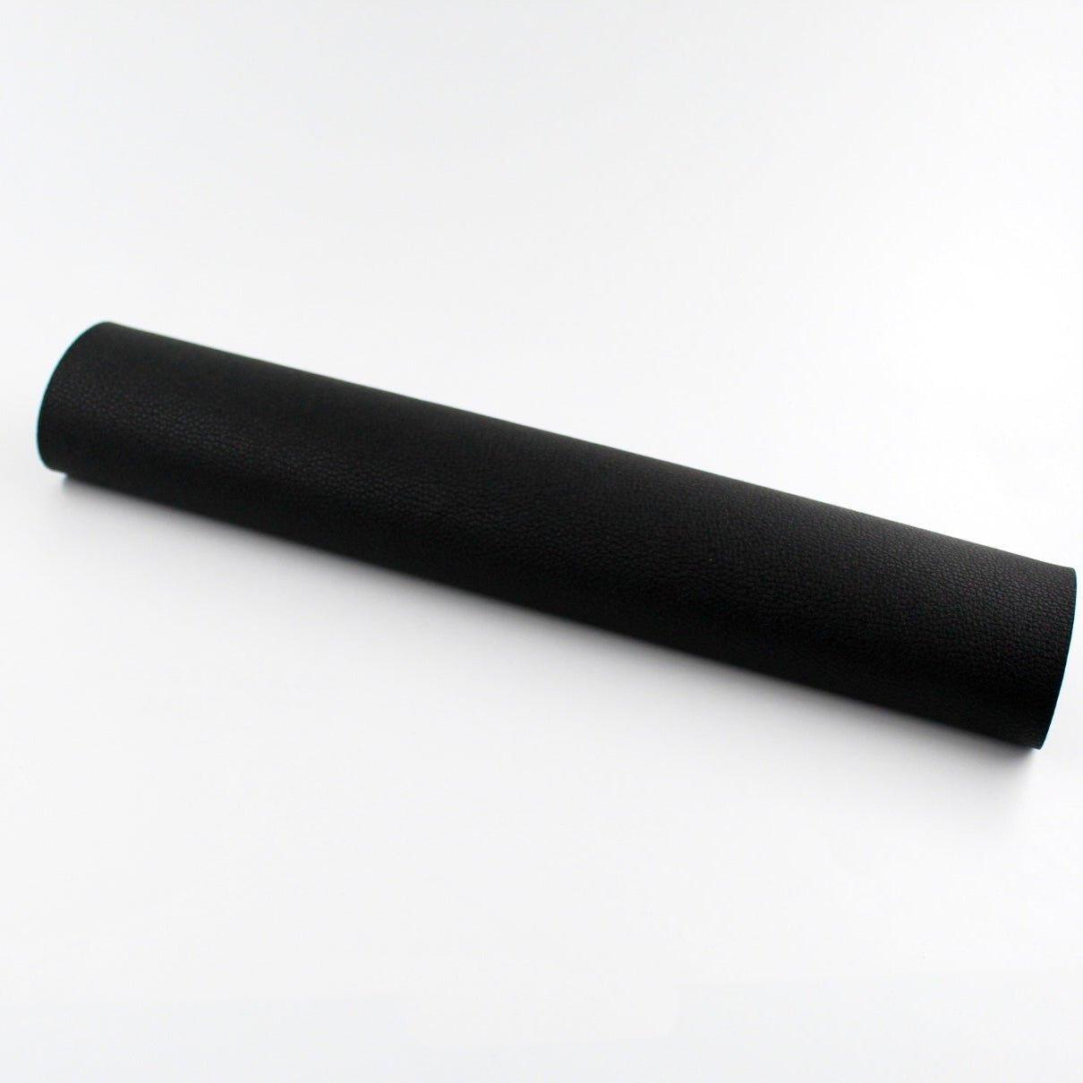 PVC Kunstleder Phoenix in Schwarz | 30x140 cm Rest Stück - Klever Leder