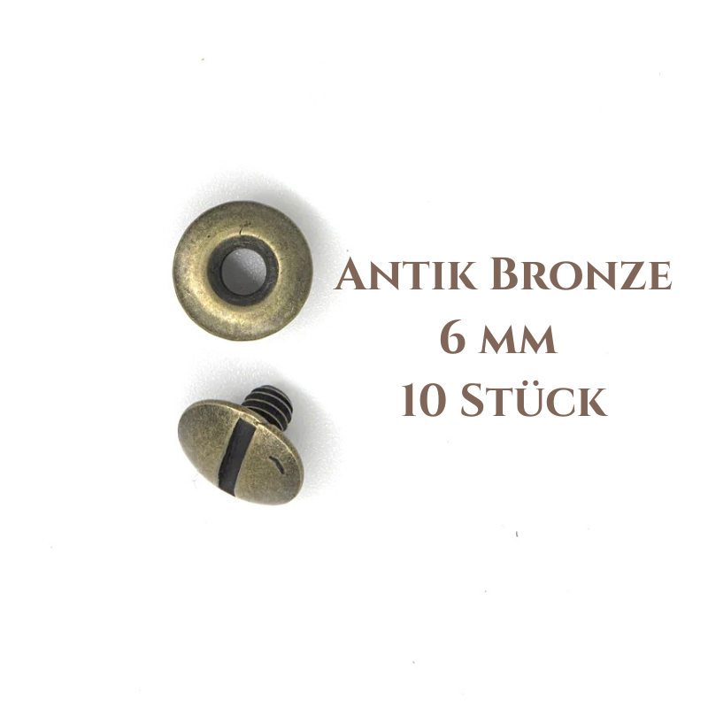 Buchschrauben 6 mm In Bronze