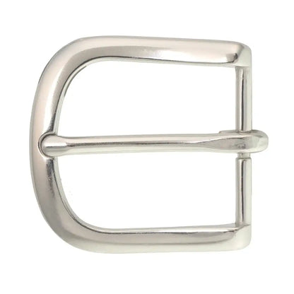 Metall Gürtelschnalle für Lederarbeiten, silberfarben, klassisches Design, Zubehör für Handwerker
