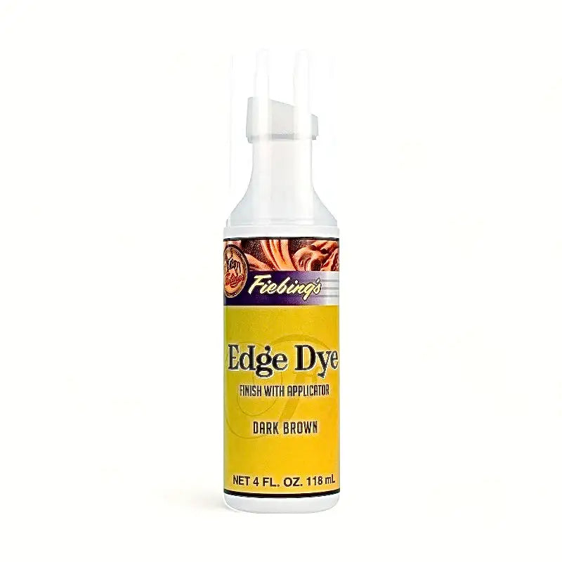 Fiebing's Edge Dye Dunkelbraun Lederkantenfarbe Flasche mit Applikator, 118ml