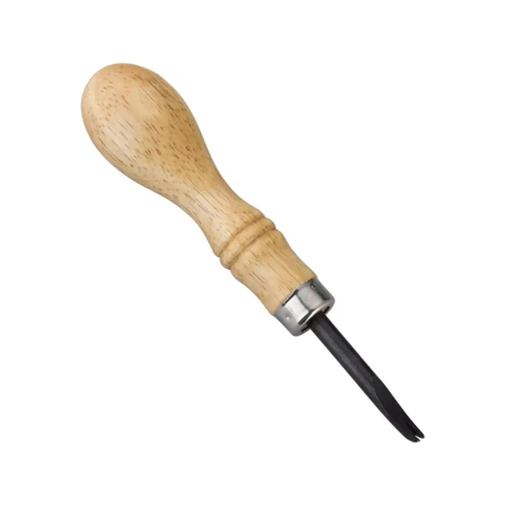 Lederwerkzeug mit Holzgriff, ideal für Lederbearbeitung und Bastelarbeiten
