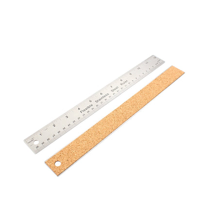 Metall-Lineal 30 cm Mit korkrückseite