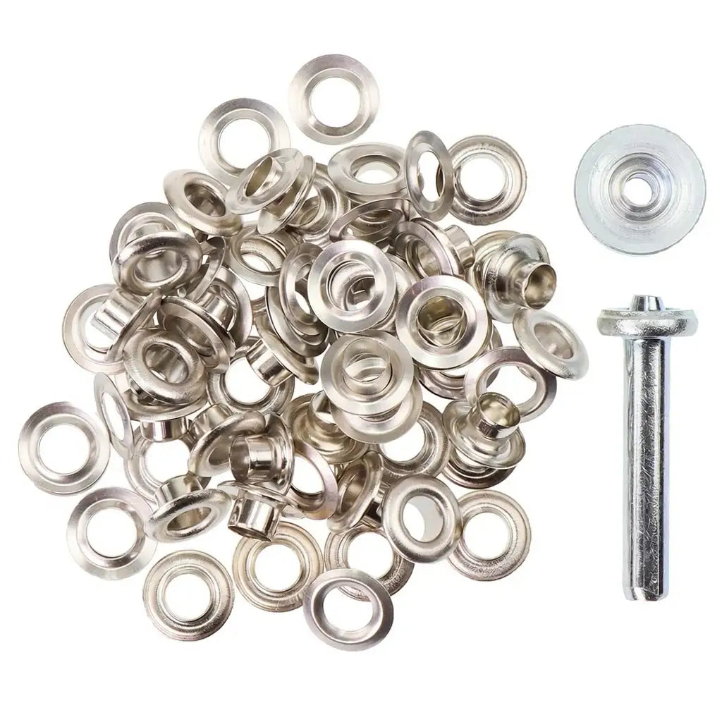 Metallösen und Werkzeug für Lederarbeiten, ideal für Bastel- und Handwerksprojekte