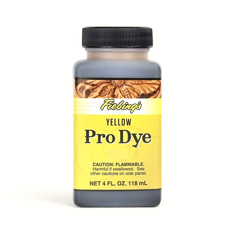 Gelber Pro Dye von Fiebing's für Lederfärbung, 118 ml, flüssiges Lederfarbstoff