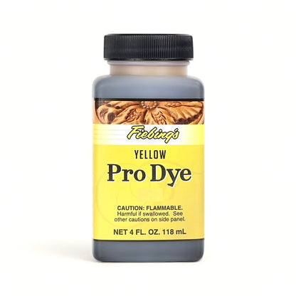 Gelber Pro Dye von Fiebing's für Lederfärbung, 118 ml, flüssiges Lederfarbstoff