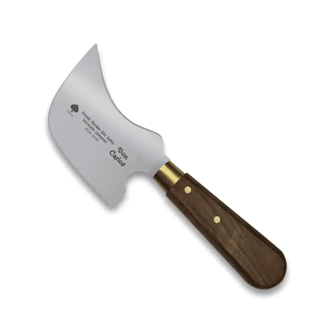 Lederwerkzeug mit Holzgriff und Metallklinge für präzise Schnitte