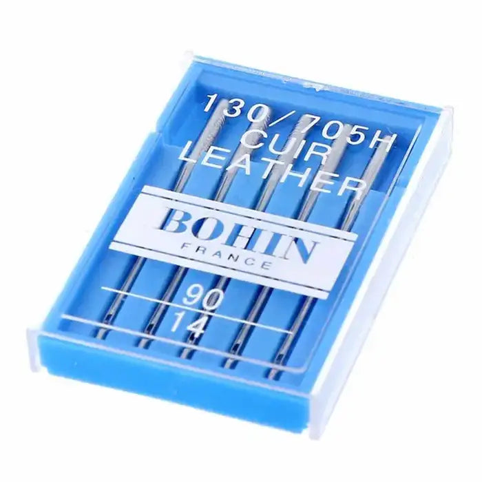 BOHIN Leder-Nähmaschinennadeln 130/705H, Größe 90/14, ideal für Lederprojekte