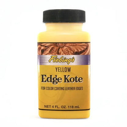 Gelbe Edge Kote für Lederkantenfärbung, 118 ml Flasche