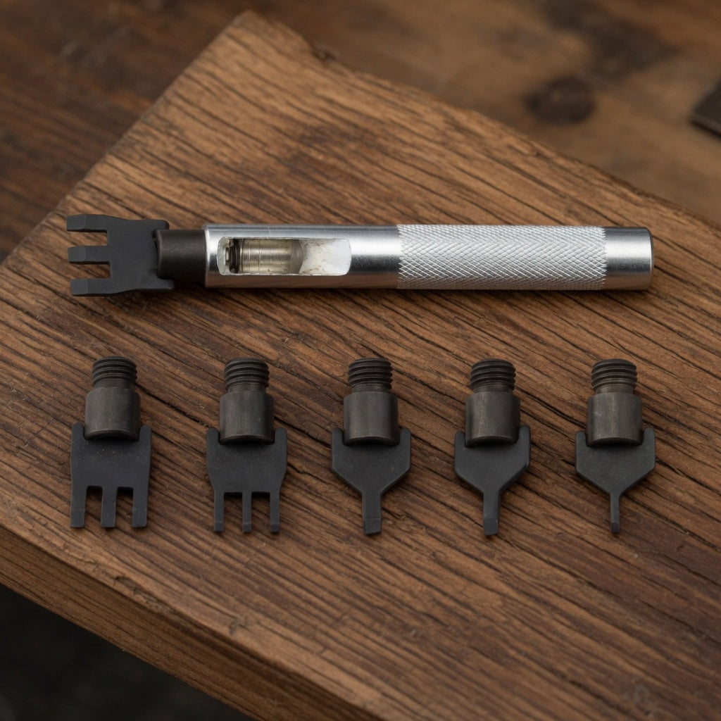 Ivan Leathercraft Lochstanzen-Set für Schnürlöcher – 6-teiliges