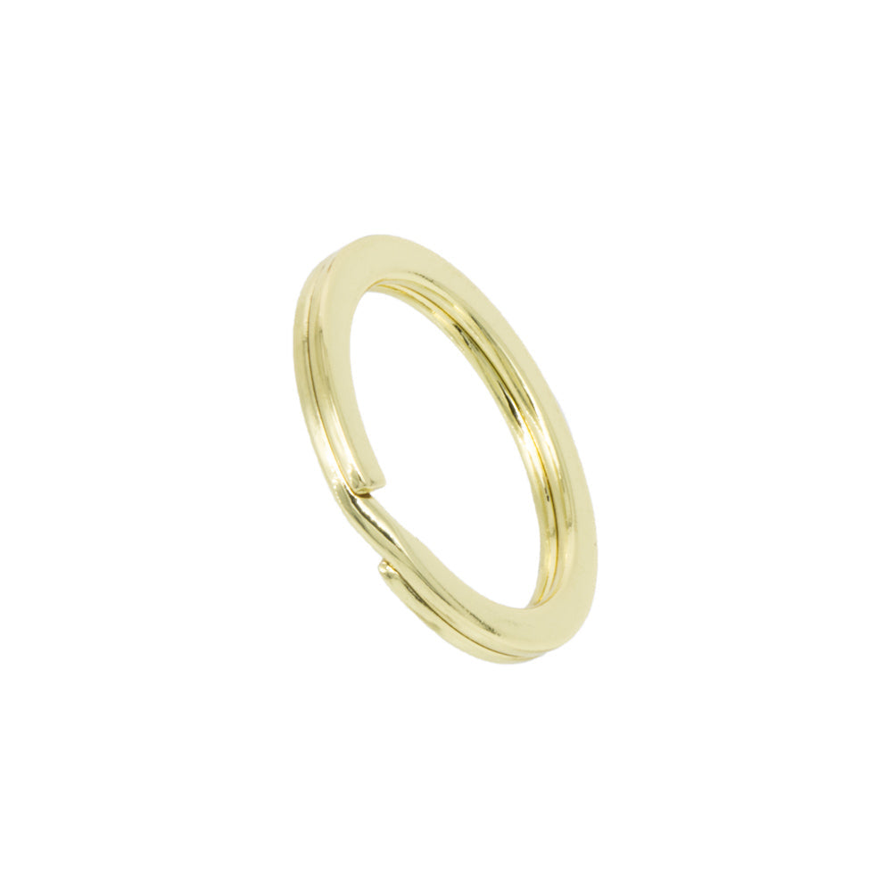 Goldener Leder-Ring für Handwerk & Basteln, ideal für Lederprojekte