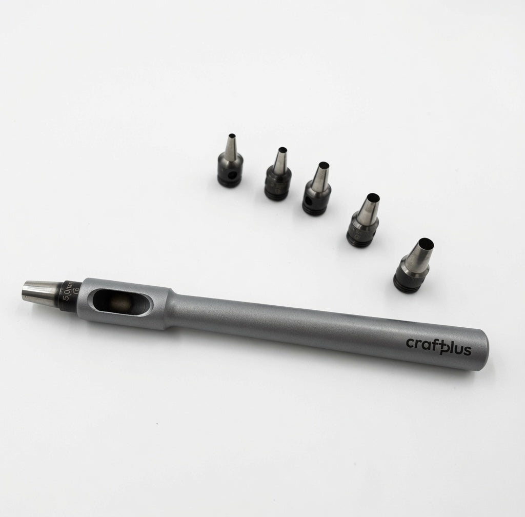 crafplus Lederwerkzeug mit Wechselnadeln für präzise Lochungen – ideal für Lederprojekte & Bastler