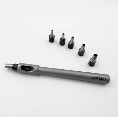 crafplus Lederwerkzeug mit Wechselnadeln für präzise Lochungen – ideal für Lederprojekte & Bastler