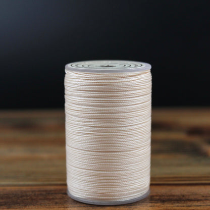 Gewachstes Nähgarn in Puderrosa für Lederhandwerk, 0,45 mm dick, 80 Meter auf Spule für kreative DIY-Projekte
