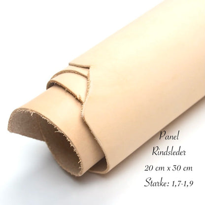 Naturleder – 20×30 cm, Dicke ca. 1,7–1,9 mm