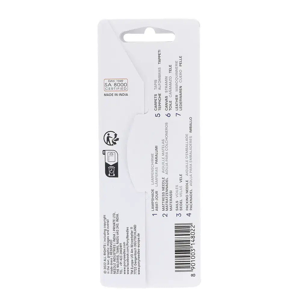 Rückseite einer Verpackung mit Produktinfos und Barcode, Klever Leder Online-Shop