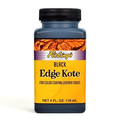 Fiebing's Edge Kote Schwarz 118ml Flasche Lederkantenfarbe für Lederbearbeitung