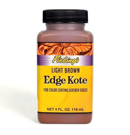 Fiebing's Edge Kote hellbraun Flasche, Lederkantenfarbe für Lederbearbeitung, 118 ml