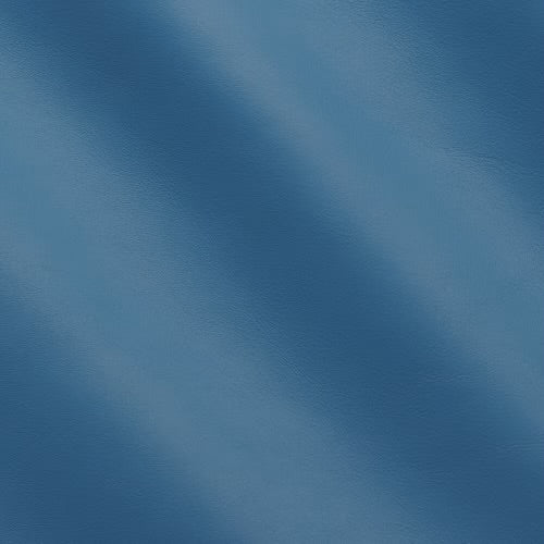 Blaues Leder mit sanftem, diagonalen Farbverlauf, glatte Oberfläche, Materialdetail