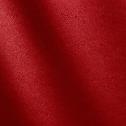 Rotes Leder mit glatter Oberfläche, Detailaufnahme, Material für Lederprojekte