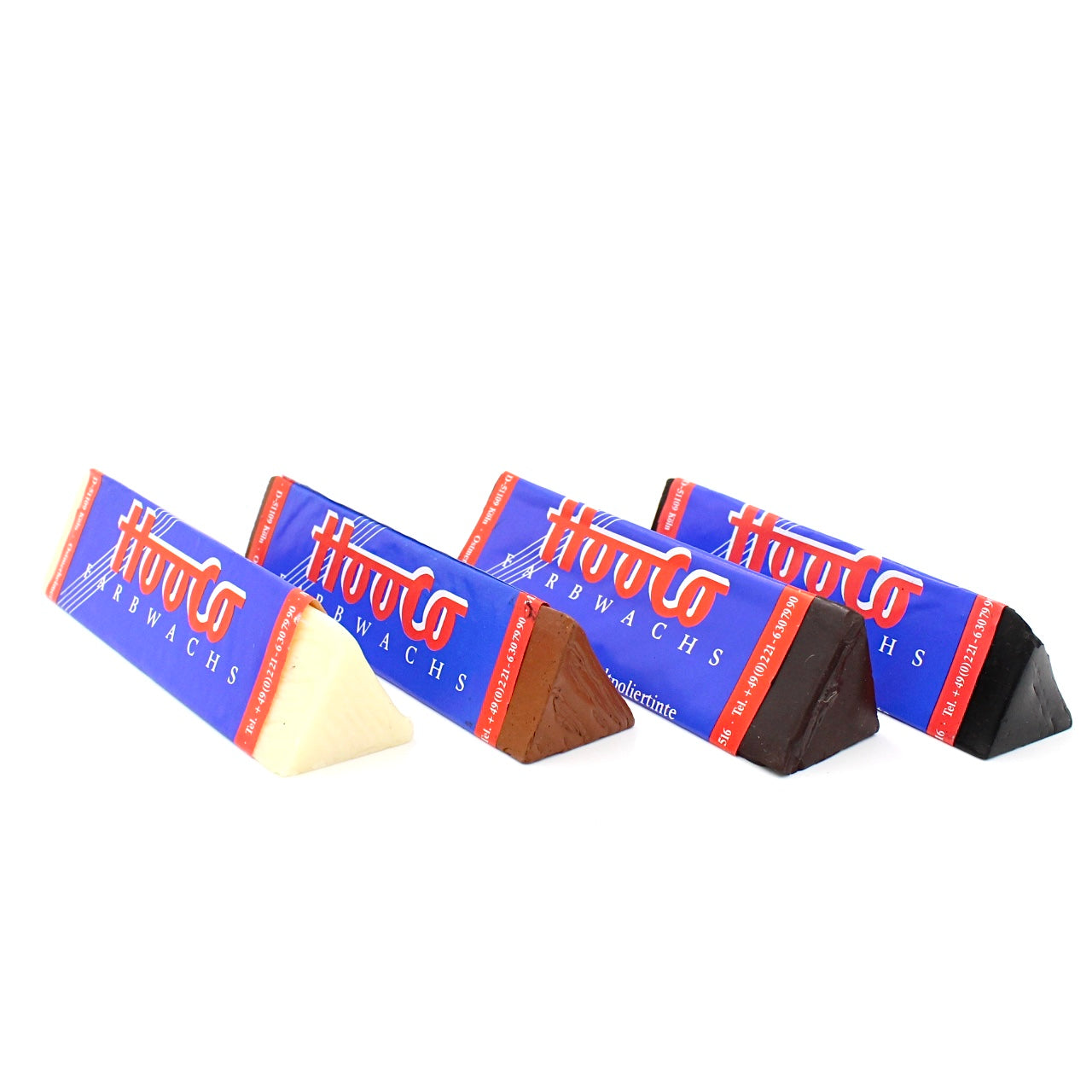 Huco Farbwachs in vier Farben, Lederpflegeprodukte von Klever Leder Online-Shop