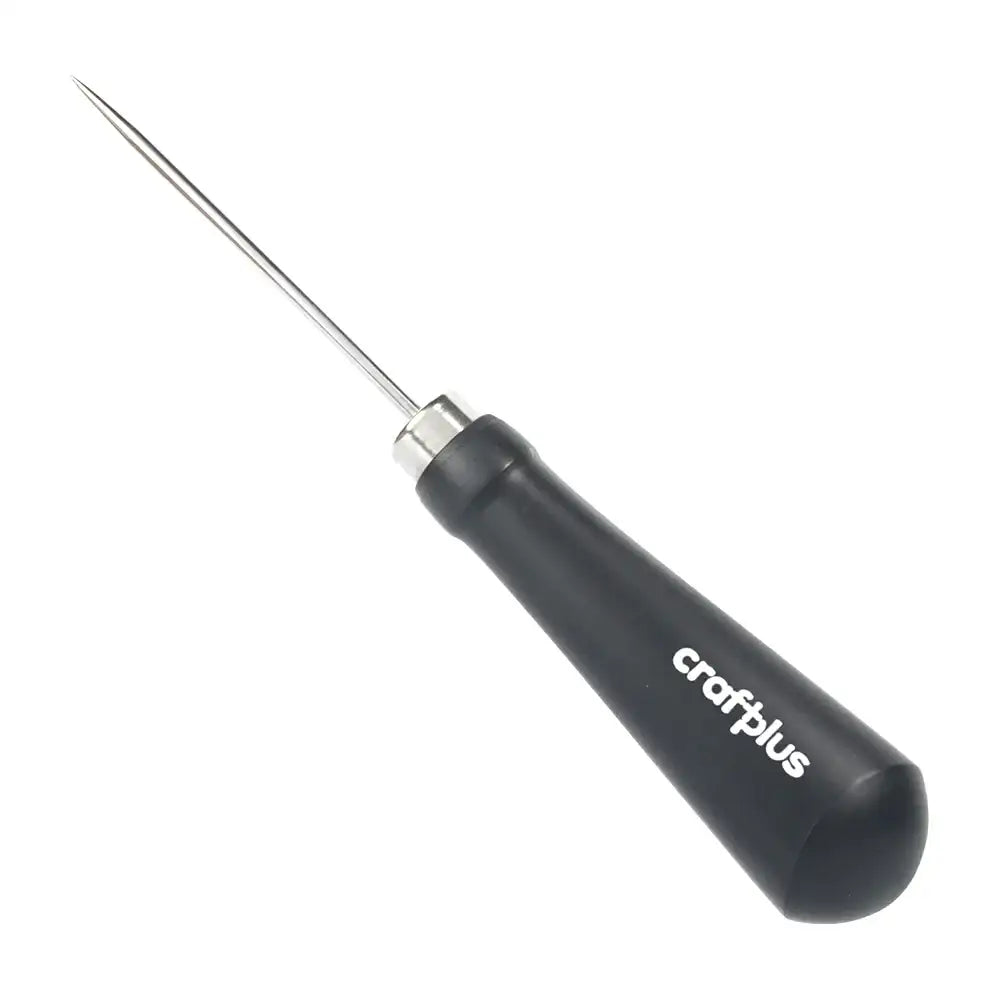 crafplus Lederstecher mit schwarzem Griff für präzise Lederbearbeitung