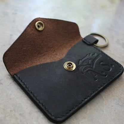 Handgemachter Leder Schlüsselanhänger mit Prägung, ideal für Bastler & Handwerker