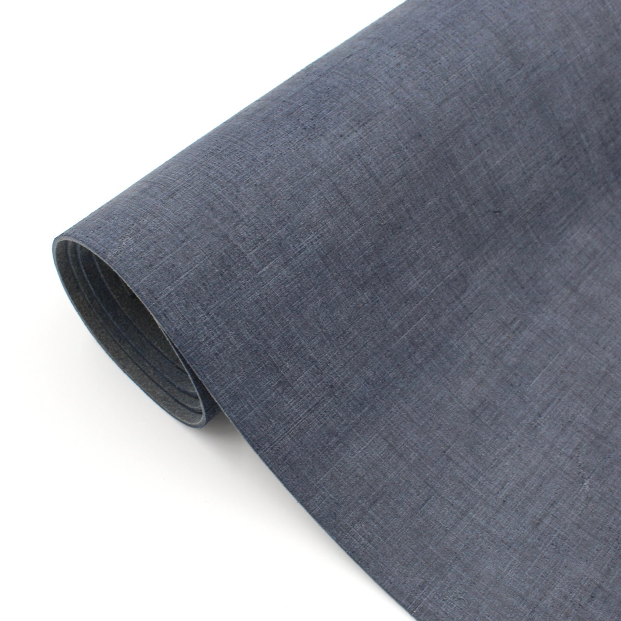Dunkelblaues Leder mit feiner Textur, ideal für Handwerker und Bastlerprojekte