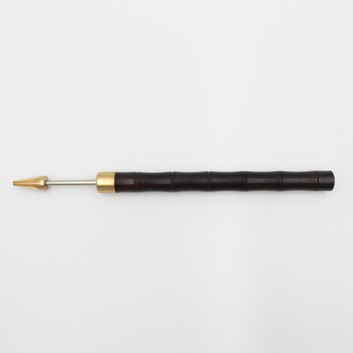 Premium Kantenfärber von Klever Leder mit ergonomischem Holzgriff und Metallspitze