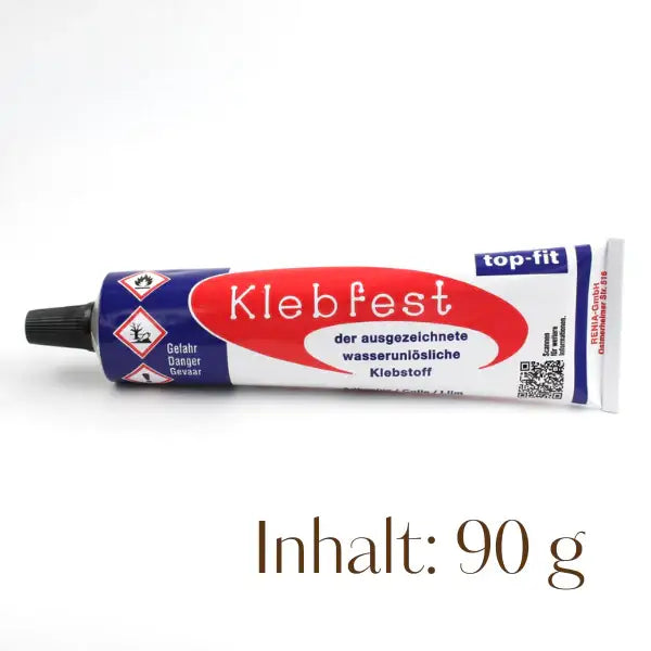 Klebefest Klebstoff Tube 90g, wasserunlöslicher Kleber für Lederarbeiten