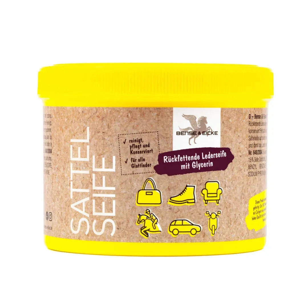 Sattelseife – Gründliche Lederreinigung und Pflege große  Dose