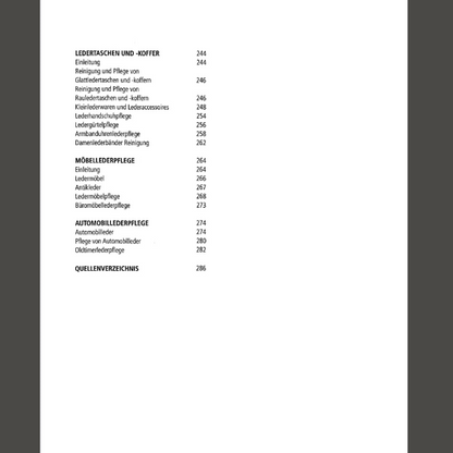 Das große Buch der Lederpflege: Schuhpflege – Bekleidung – Möbelpflege