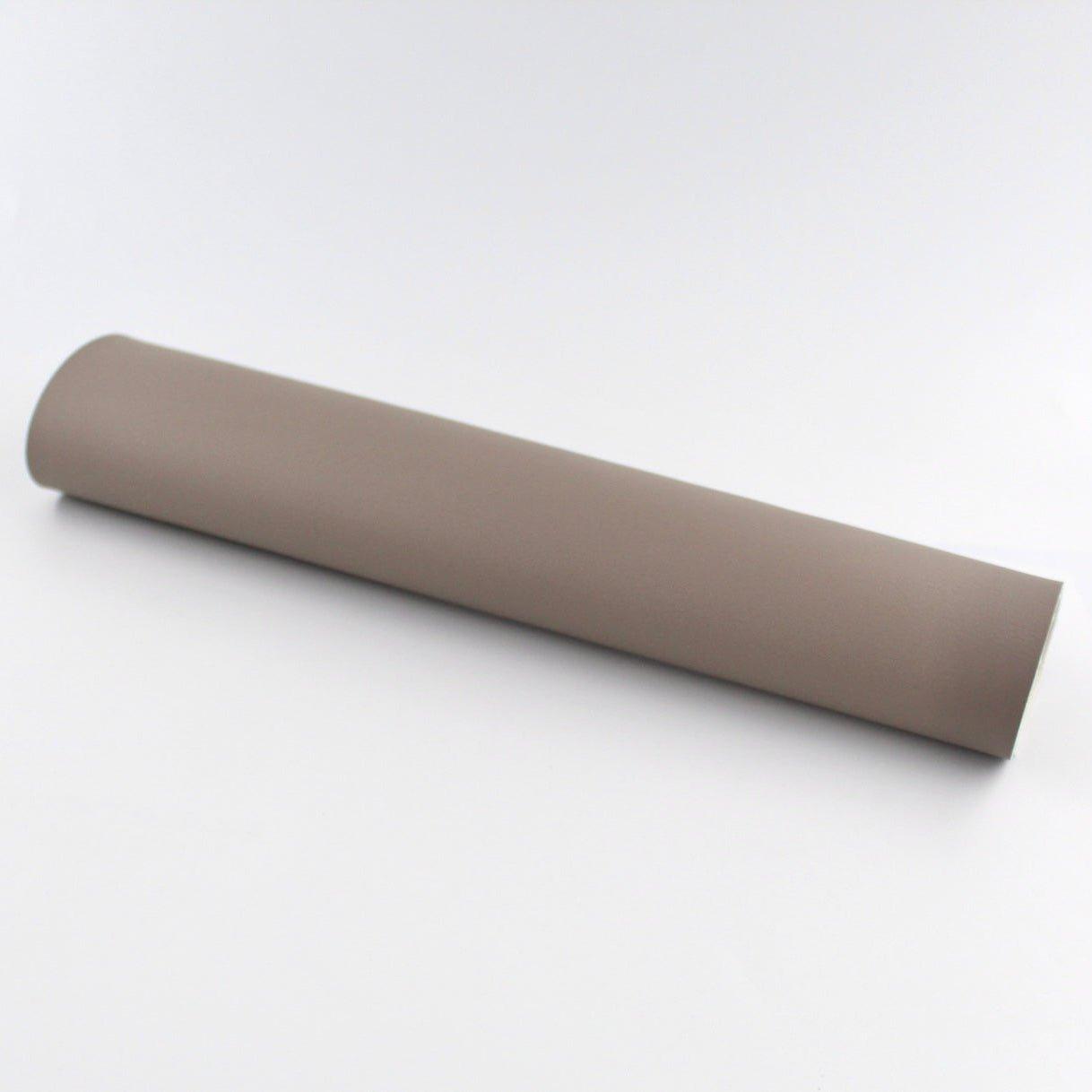 Reststück: PU-Kunstleder Montevideo | Taupe 30x140 cm - Klever Leder